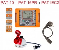 PAT-10 + PAT-16PR 3F adaptr + PAT-IEC2 adaptr Sonel