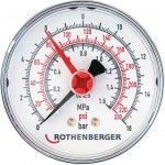 Rothenberger 61316 manometr s jemnou stupnic 0.1 bar, 0 - 16 bar bar, 1/4“
