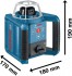 Bosch GRL 300HVG + LR1 + WM4 + RC1 rotan laser samonivelan do 300 m, 0601061701