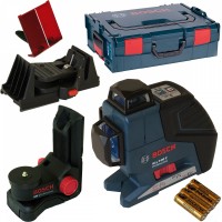 GLL 3-80 P kov laser + BM1 + 1608M0080N svorka k drku + L-Boxx 2, 0601063309 Bosch