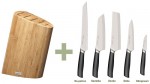 977791 blok na no�e z bambusu + 5 no�� Takumi Fiskars