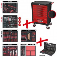 KS Tools dlensk vozk ECOline, 598 ks a 7 zsuvek