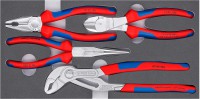 002001V17 sada klet Basic Chrom, 4 klet v pnov vloce Knipex