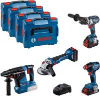 Bosch Professional 18V Profi sada GSR+GDX+GWS+GBH