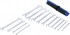 BGS 74584 sada oboustrann�ch r��nov�ch vidlicov�ch kl��� 6–24 mm | 1/4“–3/4“, 14-d�ln�