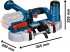 Bosch GCB 18V-63 aku psov pila (solo) 06012A0400