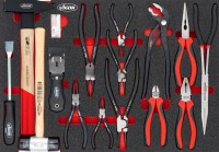 VIGOR V5636N sada kle�t� a kladiv, 16 ks n��ad� s p�novou vlo�kou velikosti L
