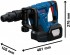 Bosch GSH 18V-5 aku sekac kladivo SDS max + XL-BOXX, 0611918200