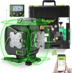 Huepar S04CG-C samonivelační laser zelený 4x 360° s LCD 4D Bluetooth horizontální/vertikální