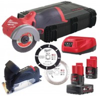 MILWAUKEE M12 FCOT-422X aku okru�n� pila 12V/1x 2Ah+1x 4Ah, kotou� 76mm 4933464619