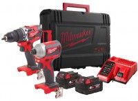 Milwaukee M18CBLPP2A-402C BRUSHL.COMBO KIT IN2 sada aku nad 4933464536