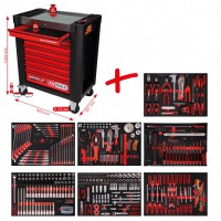 KS Tools souprava dlenskho vozku PERFORMANCEplus P10, vetn 397 kus nad v 7 zsuvkch