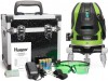 Huepar 6141G kov laser zelen s 360 zkladnou + kufr