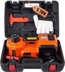 VEVOR elektrick hydraulick zvedk 5t 12V s pneuhustiem + kufr