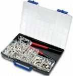 Cimco 181545 lisovac klet sada trubikov kabelov koncovky 6–50 mm², 255-dln