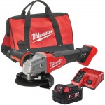 Milwaukee M18 FSAG125X-501B aku hlov bruska 125 mm, aku M18 B5 + M12-18 C + taka, 4933500779