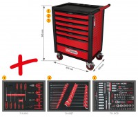 KS Tools dlensk vozk RACINGline, 215 ks, 7 zsuvek