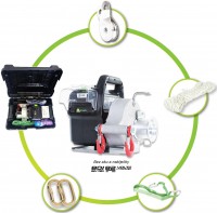 PCW3000-Li-GK aku penosn navijk + zahradn set Portable Winch
