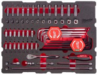 Milwaukee 4932501867 sada 1/4“ r��ny, bit� a hlavic v p�nov� vlo�ce PACKOUT, 68 ks