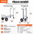 VEVOR 2v1 skl�dac� rudl a plo�inov� voz�k 363 kg