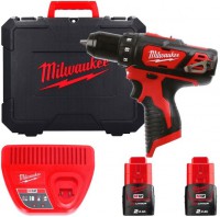 Milwaukee M12 BLDDRC-202C aku vrtac roubovk 2x aku M12 B2 + M12 C12 C + kufr, 4933499686