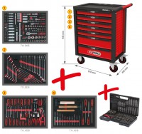 KS Tools dlensk vozk RACINGline, premium, 515 ks, 7 zsuvek