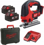 Milwaukee M18 BJS-402C aku pmoar pila + 2x aku 18V/4.0Ah + kufr 4933451389