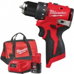 Milwaukee M12 BLDDRC-201B aku vrtac roubovk, 12 V / 2,0 Ah, s nabjekou a takou, 4933500773