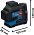 Bosch GLL 12V-100-33 CG Professional k���ov� laser 3�360� + dr��k LB 10 + ta�ka, 0601065400