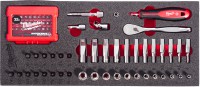 Milwaukee pnov vloka s 1/4” rnou a sadou nstrnch kl 76 ks, 4932499293