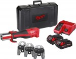 Milwaukee M18 BLHPT-202C M-SET aku hydraulick lis 3x elisti M 15/22/28 mm 2x 18V/2.0Ah + kufr 4933480903