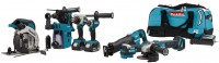 Makita DLX7020TX1 aku sada 7 stroj 18V 2x 5,0Ah Li-Ion