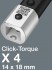 Wera 075654 momentov� kl�� Click-Torque X 4 pro n�str�n� n�stroje 14x18 mm (40 - 200 Nm), 05075654001