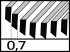 Rodcraft BU015-5 8951011663 kart��ov� p�s hrub� 23 mm, 5 ks