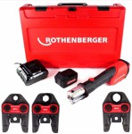Rothenberger 1000001927 aku lisovac zazen ROMAX 4000 Set M 15-22-28 mm, 1x4 Ah