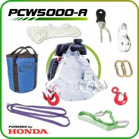 PCW5000-A benznov lesn pitahovac navijk - sada Portable Winch
