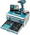Makita DHP482RFX9 aku pklepov roubovk + 2x 3Ah + hlinkov kufr + 96 psl.