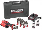 RIDGID RP 251 Mini lisovac klet 2x 12 V, 2.5 Ah + 3x elisti M15+22+28 + kufr 78288