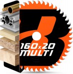 BAUBECK pilov� kotou� Multi Material pro d�evo, hlin�k, plast, kovy 160 � 20 mm + reduk�n� krou�ek 16 mm