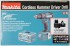 Makita DHP482RFX9 aku pklepov roubovk + 2x 3Ah + hlinkov kufr + 96 psl.