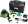 Huepar RL200HVG rotan laser zelen samonivelan 360 do 500 m + dlk. ovlada + kufr