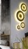 9301.02.15.8500 LED stropn svtidlo WOFI Leif 50 cm, tepl bl, zlat, rezav hnd