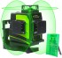 GF360G Set kov laser 3D 360 zelen paprsek, samonivelan INDUSTRIAL + LR-6RG pijma + brle