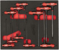 Milwaukee 4932501230 sada imbusov�ch HEX T-kl��� v p�nov� vlo�ce, 11 ks