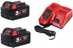 Milwaukee M18 TOPNRG-502 sada akumultor a nabjeky, 25.0Ah