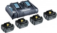 Makita 199483-0 Power Source-Kit 4x 18V/5,0Ah + nabjeka DC18RD 