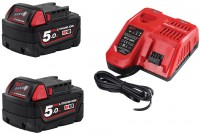 Milwaukee M18 TOPNRG-502 sada akumultor a nabjeky, 25.0Ah