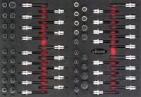 VIGOR V4753 sada n�str�n�ch hlavic 1/2“, TORX® a �estihran, 70 ks s p�novou vlo�kou velikosti L