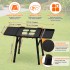 Woodfire nastaviteln� st�l a stojan pro venkovn� gril a troubu, �ern� pro Ninja Woodfire OG a OO