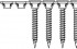 2608000550 rychloezn roub, jemn zvit 3,9 x 25 S-F; 25 mm, 1000 ks Bosch